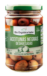Aceitunas Negras Deshuesadas · Bio Organica Italia · 280 gramos