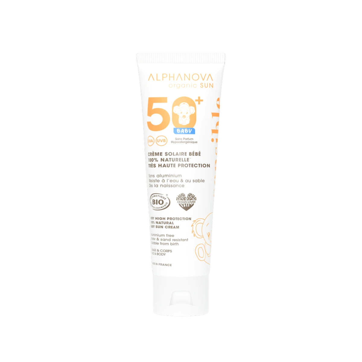 Protector Solar Bebé BIO SPF50 · Alphanova · 50 gramos