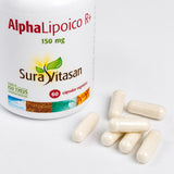 Alpha Lipoico R+ · Sura Vitasan — detalle cápsulas