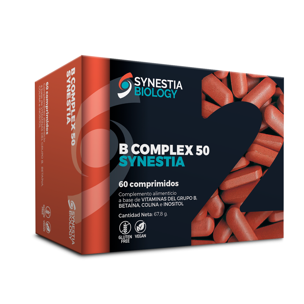 B-Complex 50 · Synestia Biology · 60 comprimidos