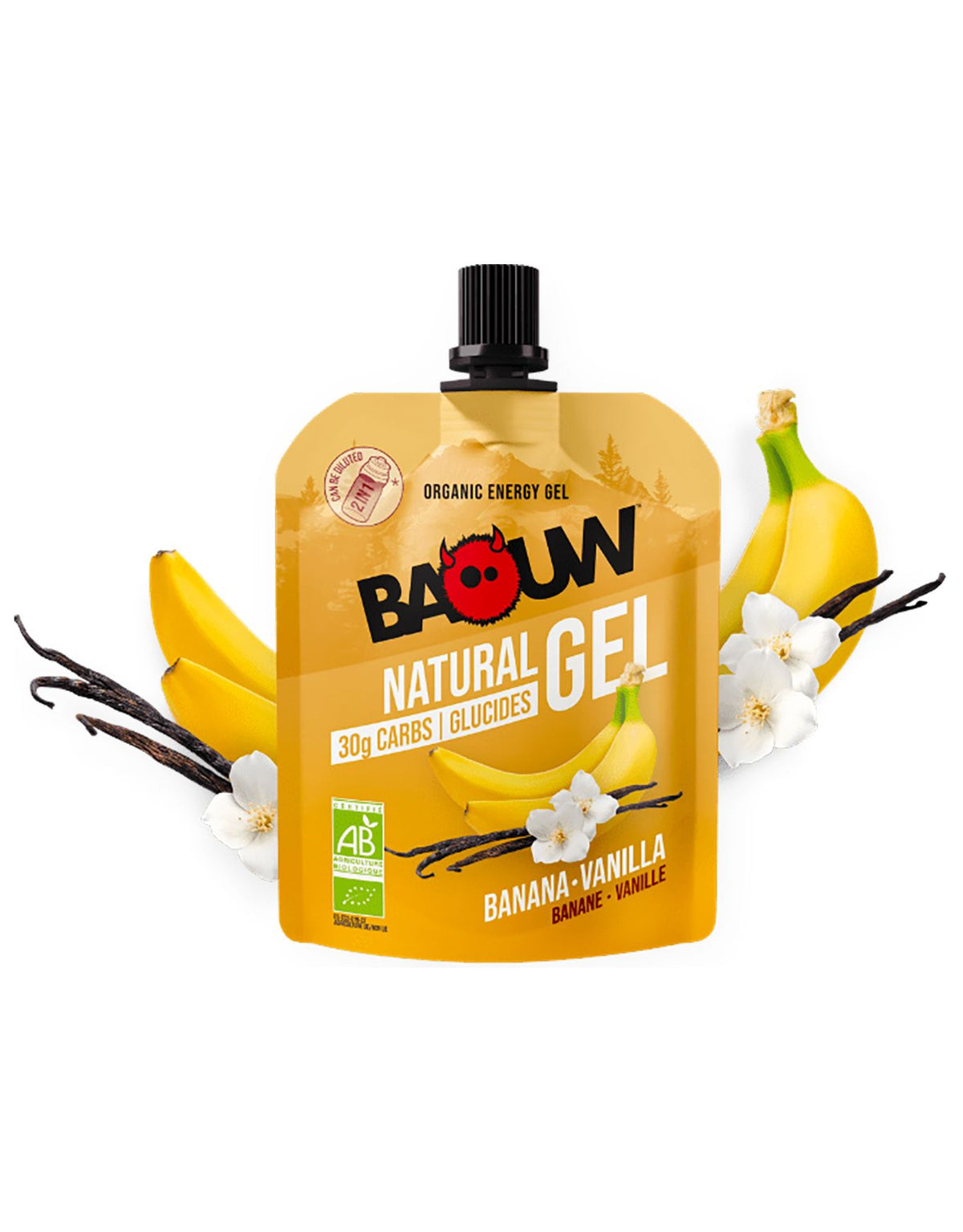Gel Energético Plátano Vainilla Baouw