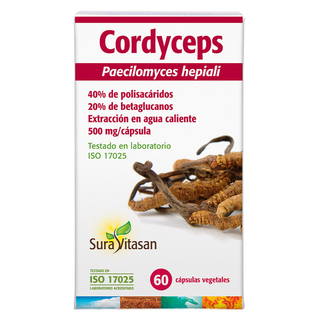 Cordyceps · Sura Vitasan · 60 cápsulas — nueva presentación