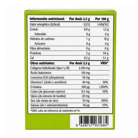 Colágeno Max Skin · Sura Vitasan — composición nutricional