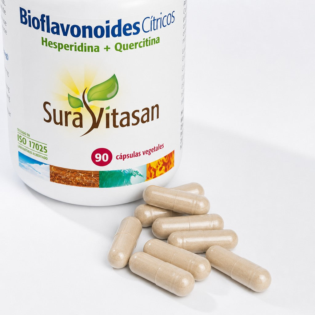Bioflavonoides Cítricos · Sura Vitasan — detalle cápsulas