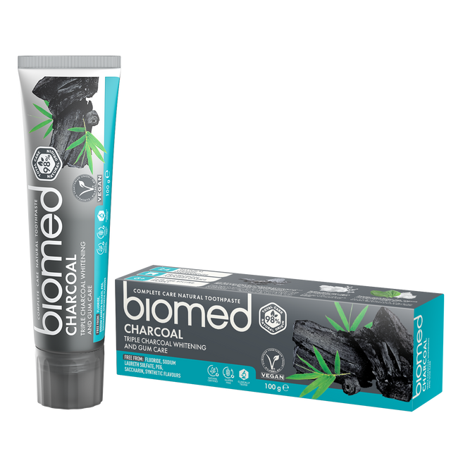 Pasta Dental Charcoal · Biomed · 100 gramos