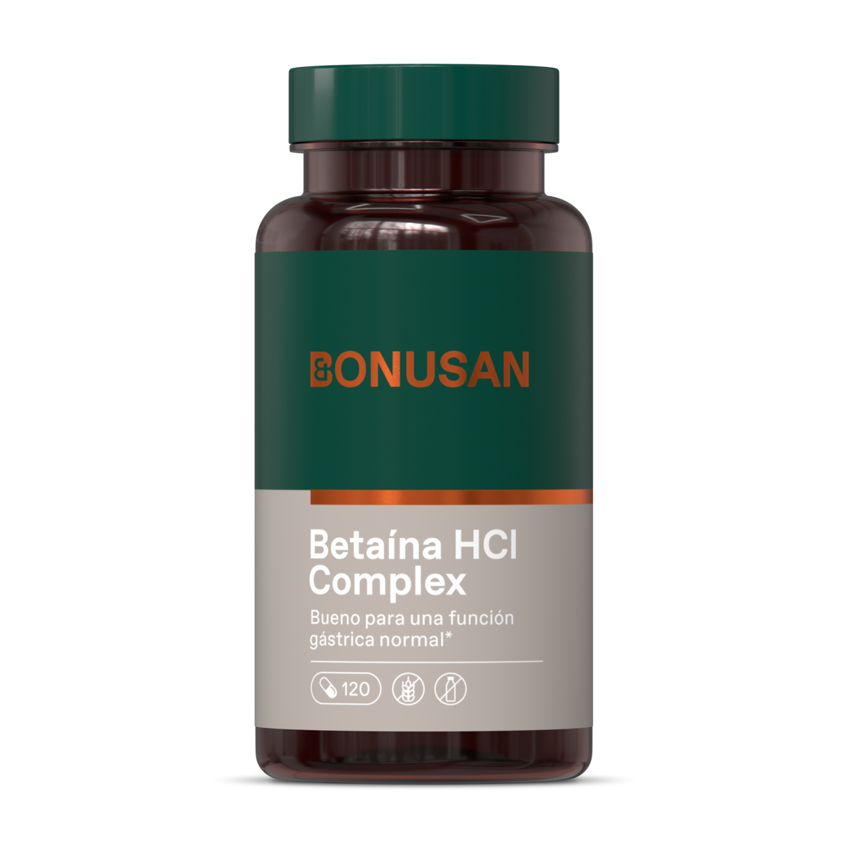 Betaína HCl Complex · Bonusan · 120 cápsulas