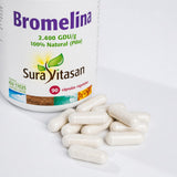 Bromelina 500 mg · Sura Vitasan — detalle cápsulas