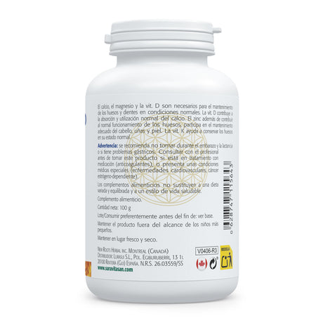 Calcio & Magnesio · Sura Vitasan — información nutricional