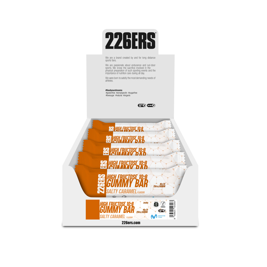 High Fructose Gummy Bar Sabor Caramelo Salado 226ERS - Caja 24 uds