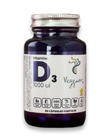 Vitamina D3 1000 UI · Veggunn · 60 cápsulas