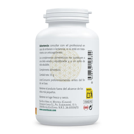 Chlorella · Sura Vitasan · 60 cápsulas — composición nutricional