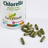 Chlorella · Sura Vitasan — detalle cápsulas