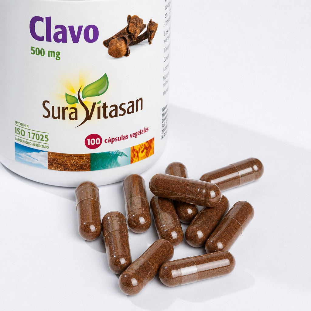 Clavo · Sura Vitasan — detalle cápsulas