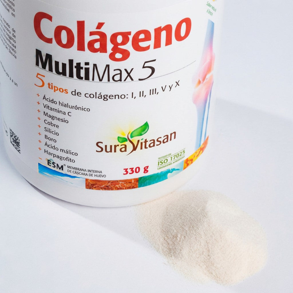 Colágeno Multi Max 5 · Sura Vitasan — detalle envase
