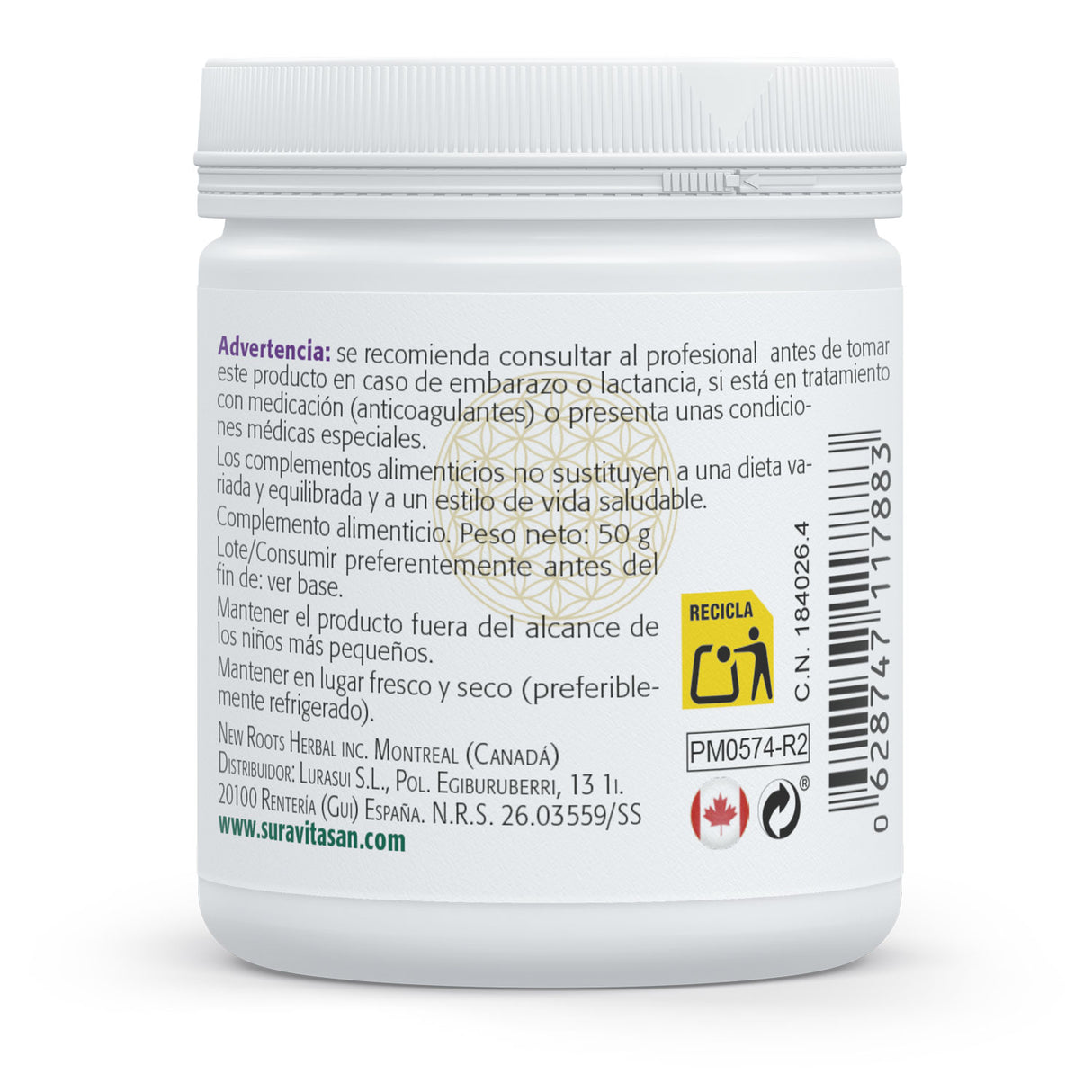 D-Manocist · Sura Vitasan — composición nutricional