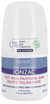 Desodorante Sin Perfume Alta Tolerancia 24H · Eau Thermale Jonzac · 50 ml