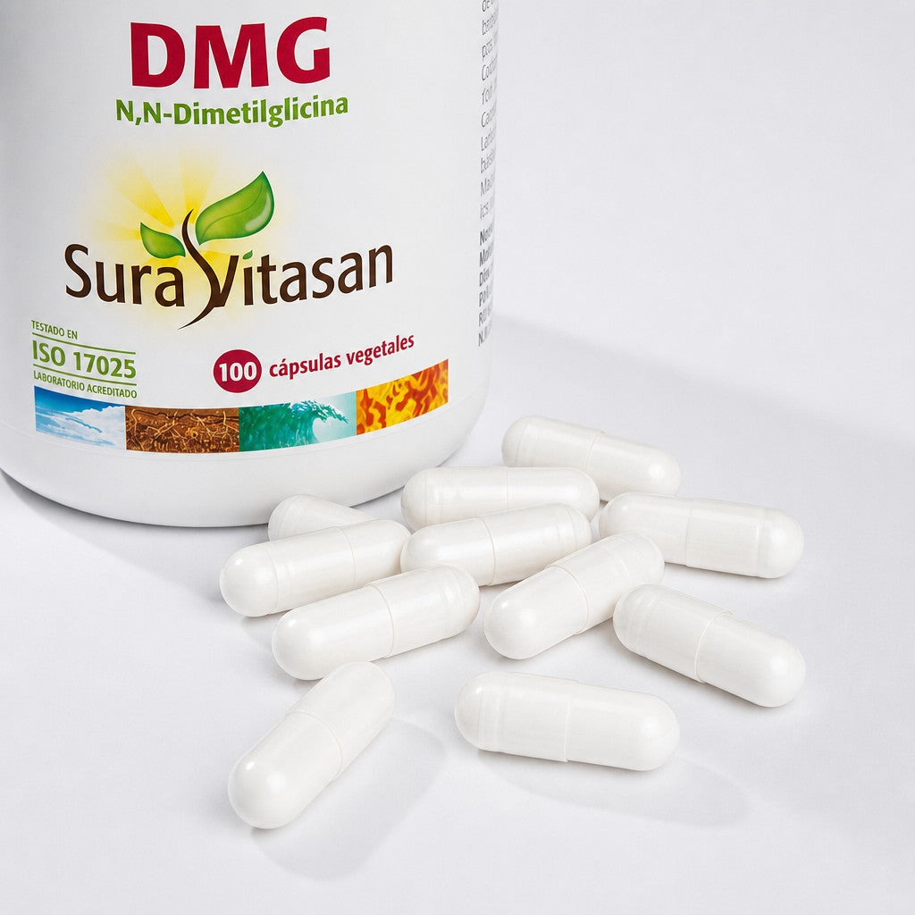 DMG · Sura Vitasan — detalle cápsulas