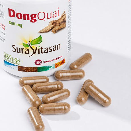 Dong Quai · Sura Vitasan — detalle cápsulas