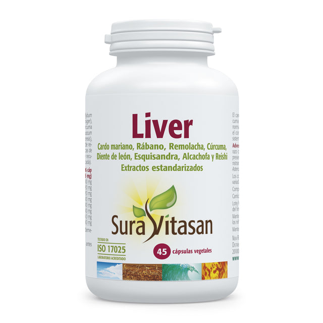 Liver · Sura Vitasan · 45 cápsulas