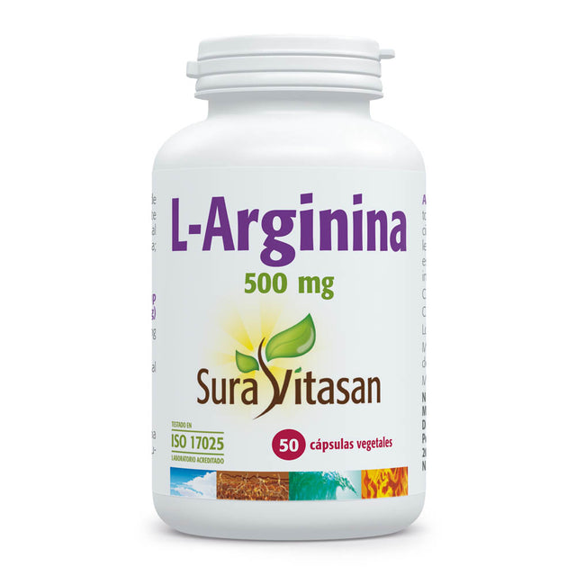 L-Arginina · Sura Vitasan · 50 cápsulas