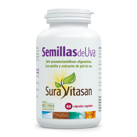 Semillas de Uva OPC · Sura Vitasan · 60 cápsulas