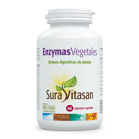 Enzymas Vegetales · Sura Vitasan · 60 cápsulas