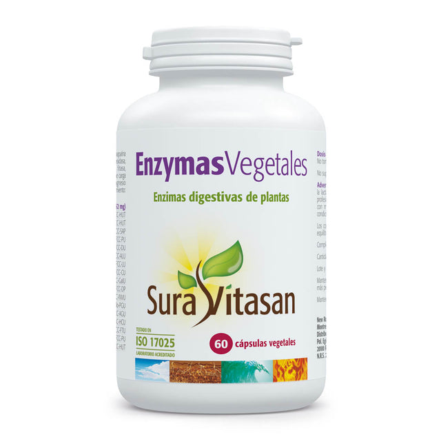 Enzymas Vegetales · Sura Vitasan · 60 cápsulas