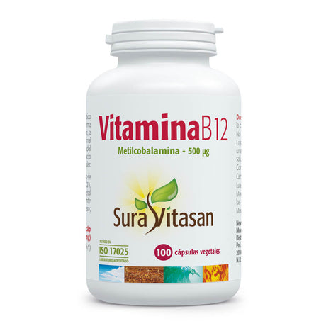 Vitamina B12 (Metilcobalamina) · Sura Vitasan · 100 cápsulas