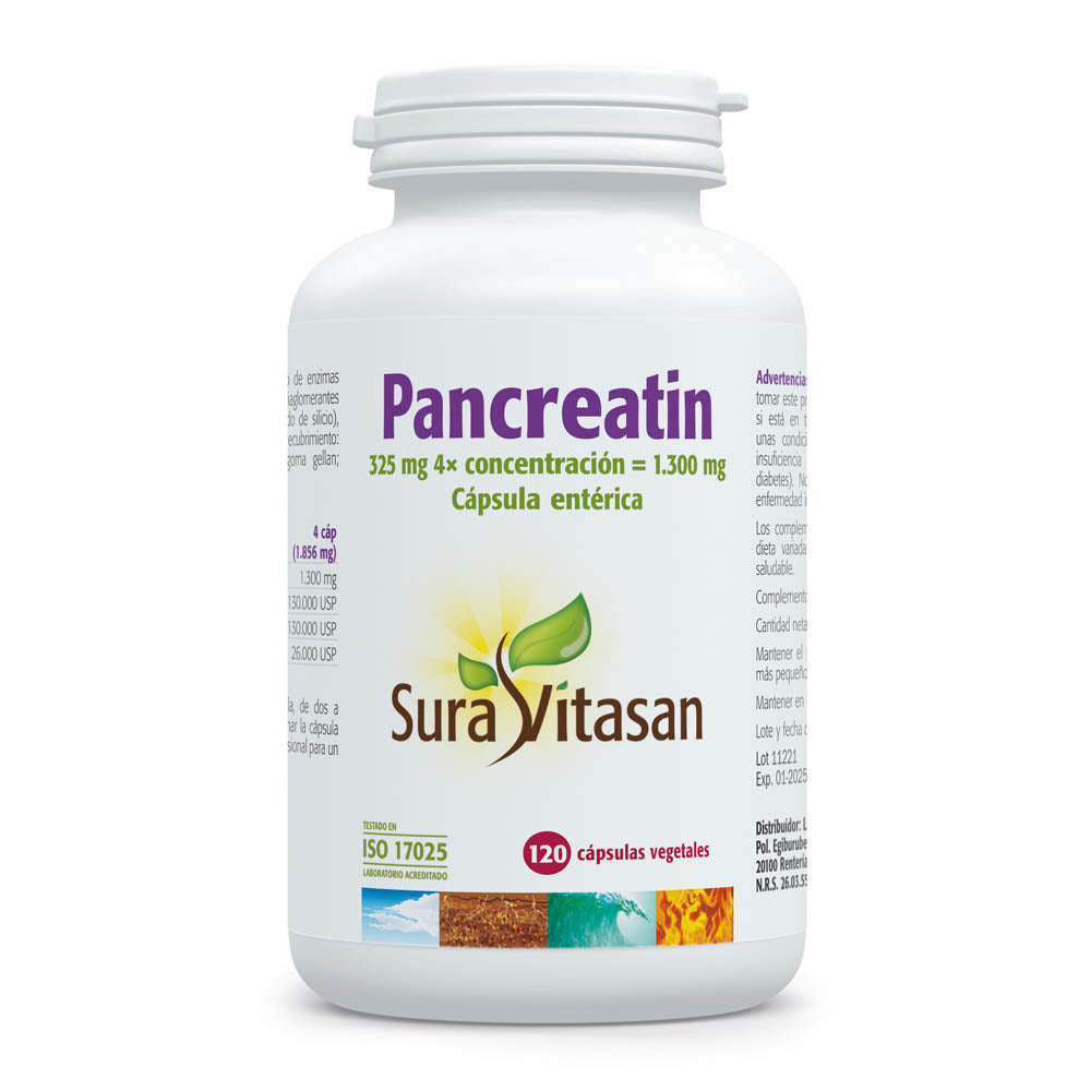 Pancreatin · Sura Vitasan · 120 cápsulas