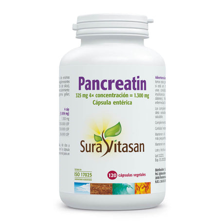 Pancreatin · Sura Vitasan · 120 cápsulas