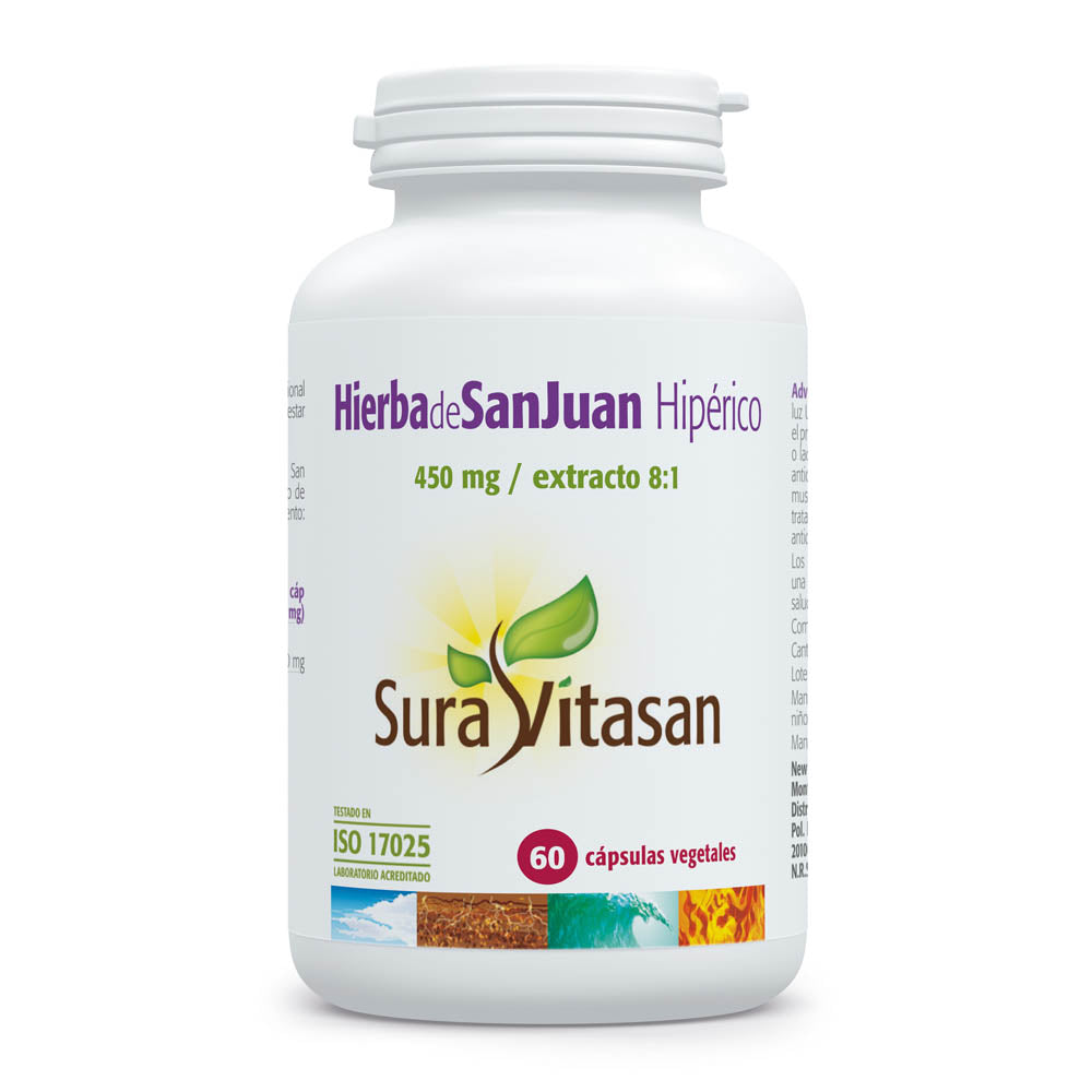 Hierba de San Juan Hipérico · Sura Vitasan · 60 cápsulas