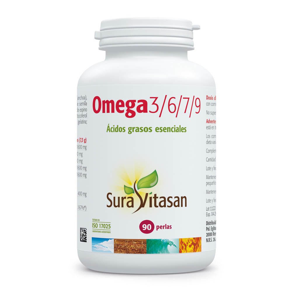 Omega 3-6-7-9 · Sura Vitasan · 90 perlas