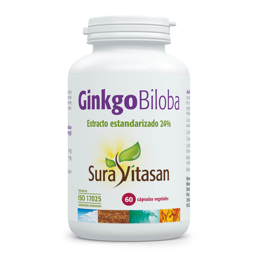Ginkgo Biloba · Sura Vitasan · 60 cápsulas