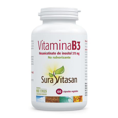 Vitamina B3 No Ruborizante · Sura Vitasan · 60 cápsulas