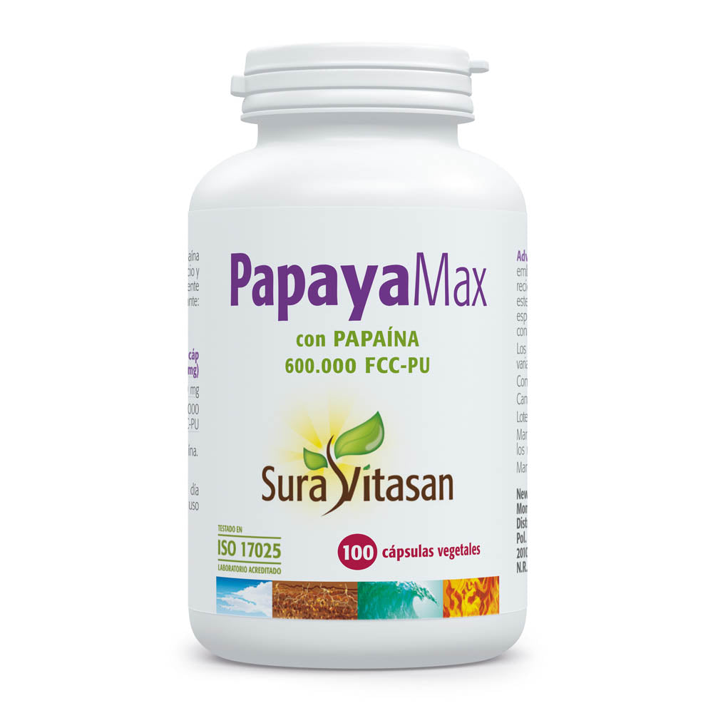Papaya Max · Sura Vitasan · 100 cápsulas