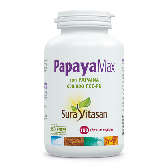 Papaya Max · Sura Vitasan · 100 cápsulas