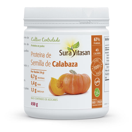 Proteína de Semilla de Calabaza · Sura Vitasan · 450 gramos