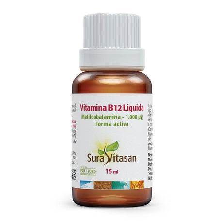 Vitamina B12 (Metilcobalamina) Líquida · Sura Vitasan · 15 ml