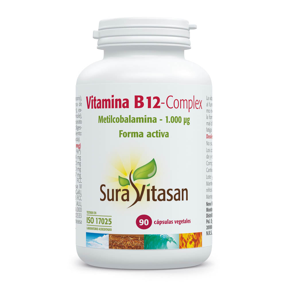 Vitamina B12 Complex · Sura Vitasan · 90 cápsulas