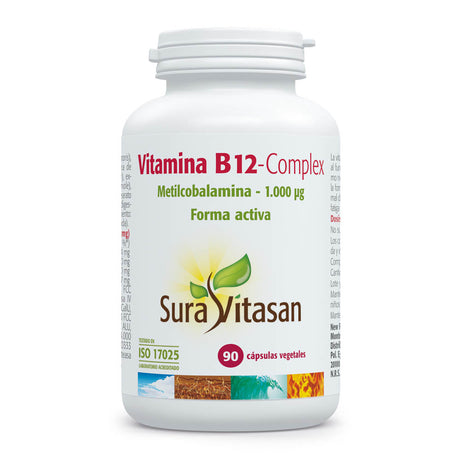 Vitamina B12 Complex · Sura Vitasan · 90 cápsulas