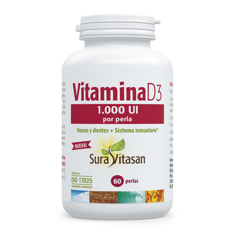 Vitamina D3 1.000 UI · Sura Vitasan · 60 perlas