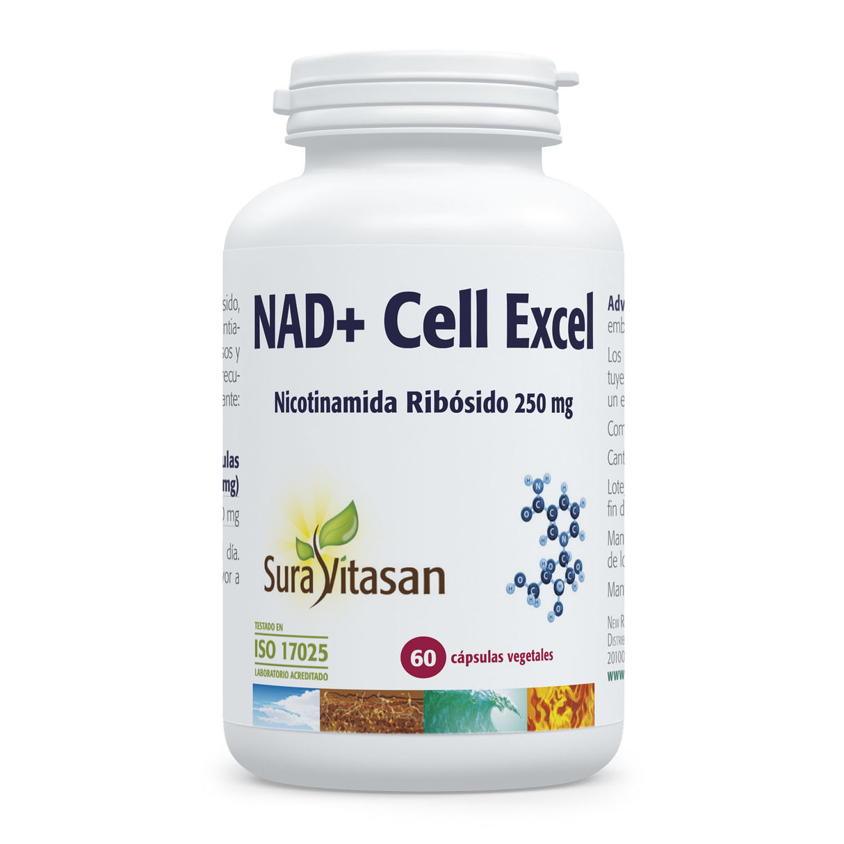 NAD+ Cell Excel · Sura Vitasan · 60 cápsulas