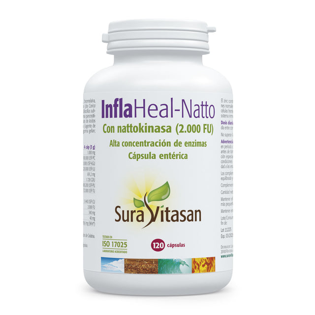 InflaHeal-Natto · Sura Vitasan · 120 cápsulas