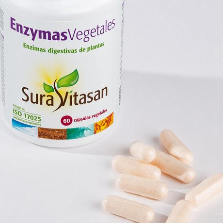 Enzymas Vegetales · Sura Vitasan — detalle cápsulas