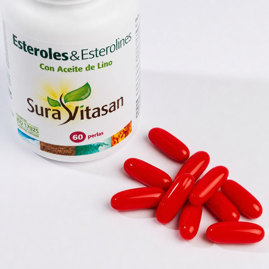 Esteroles & Esterolines · Sura Vitasan — detalle perlas