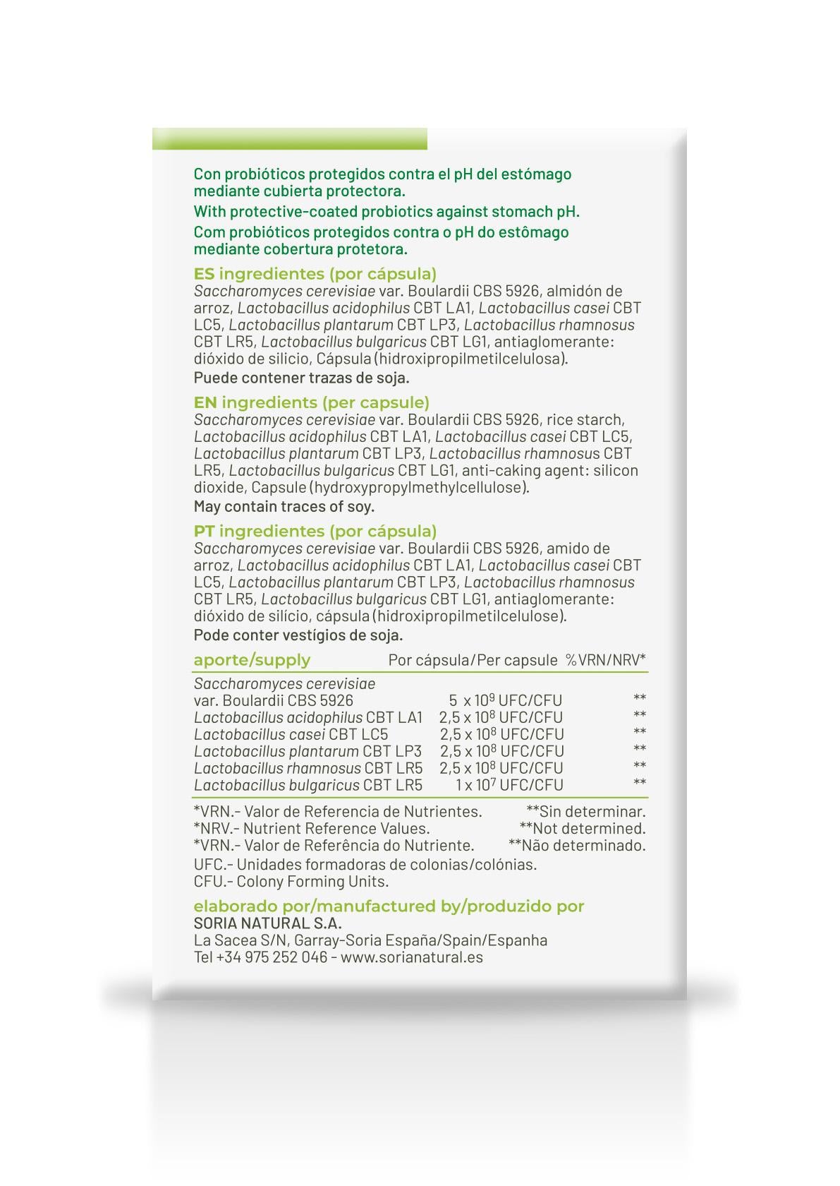 Probiast · Soria Natural · 10 cápsulas