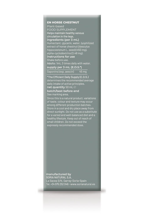 Extracto de Castaño de Indias XXI · Soria Natural · 50 ml - 2