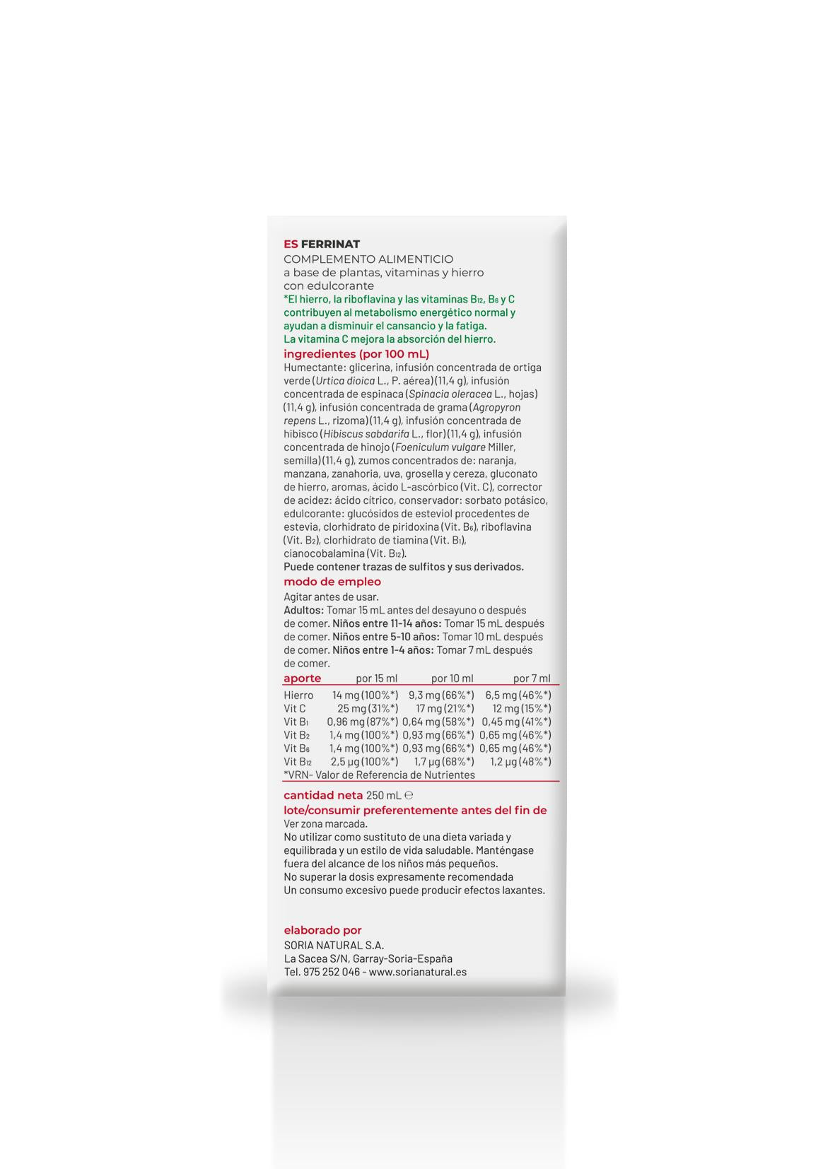 Ferrinat · Soria Natural · 250 ml