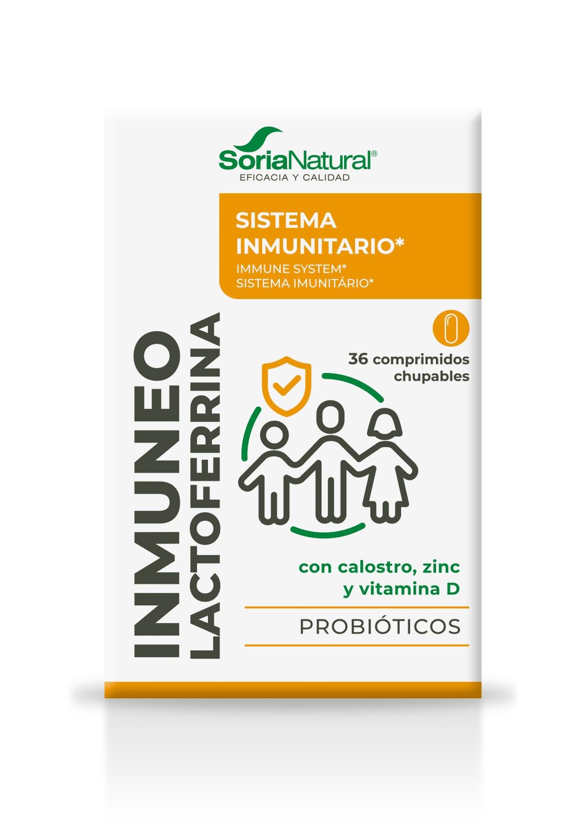 Inmuneo Lactoferrina · Soria Natural · 36 comprimidos