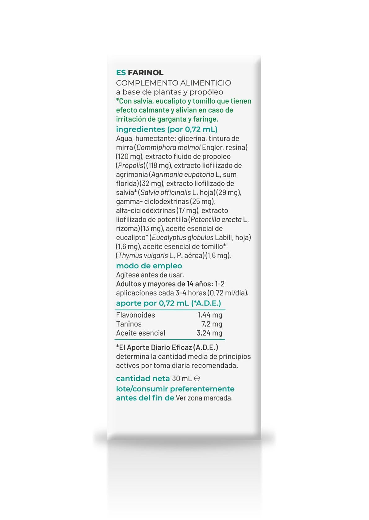 Composor 01 - Farinol · Soria Natural · 30 ml